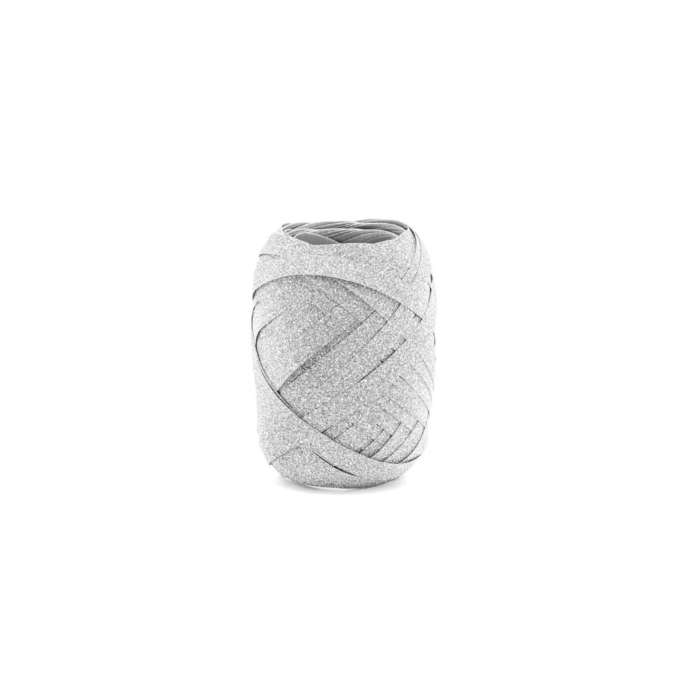 Ruban, plastique, argent, 5mm/10m