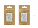 Ruban, plastique, argent, 5mm/10m