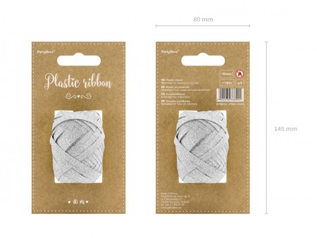Ruban, plastique, argent,...