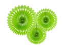 Rosettes décoratives, vert pomme, 20-30cm