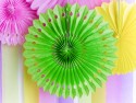 Rosettes décoratives, vert pomme, 20-30cm