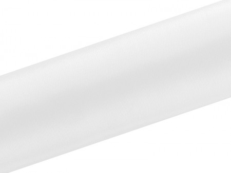 Satin lisse, blanc, 0,16 x 9m