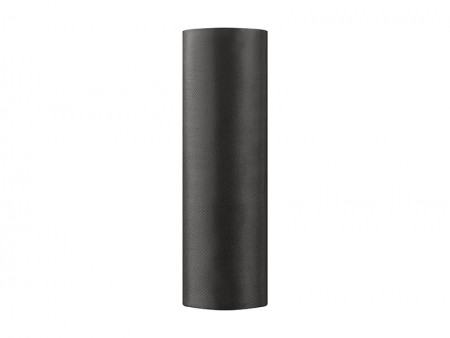 Satin lisse, noir, 0.16 x 9m