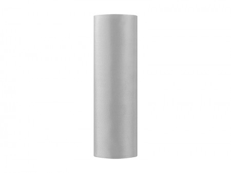 Satin lisse, argent, 0,16 x 9m