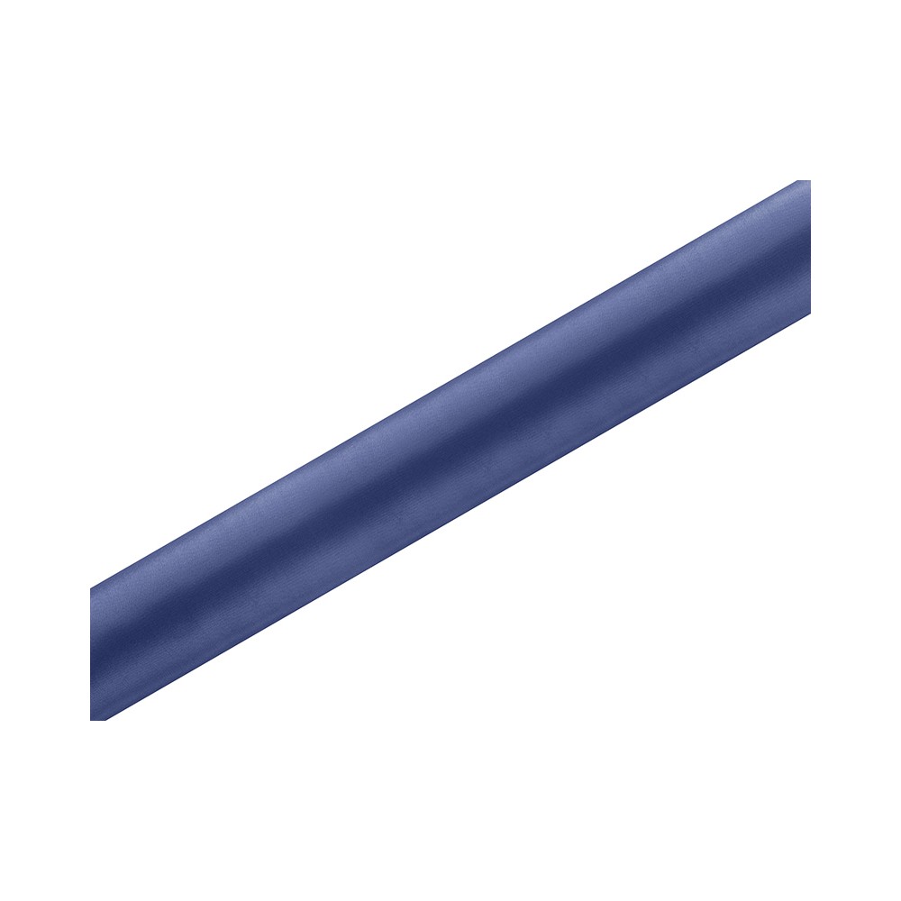Ruban satin lisse, bleu foncé, 0,36 x 9m
