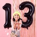 Ballon mylar Chiffre ''0''- 86cm - noir