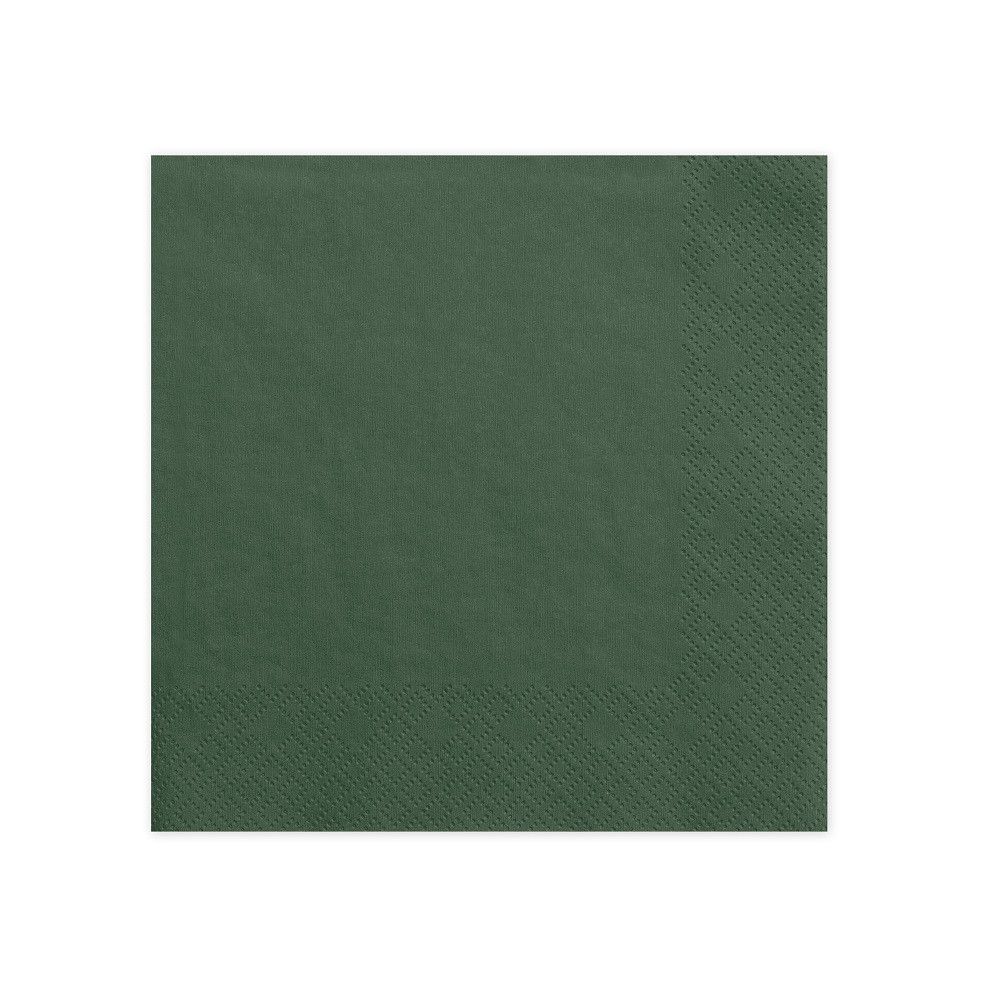 20 Serviettes - vertes