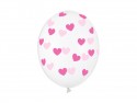 Ballons 30 cm, Coeurs, Cristal clair