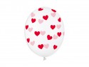 Ballons 30 cm, Coeurs, cristal clair