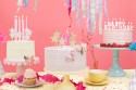 Bougie d'anniversaire Chiffre 7, rose, 7cm