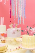 Bougie d'anniversaire Chiffre 7, rose, 7cm