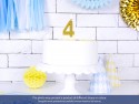 Bougie d'anniversaire Chiffre 3, dorée, 7 cm