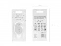 Bougie d'anniversaire Chiffre 6, argent, 7cm