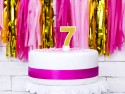 Bougie d'anniversaire Chiffre 7, doré, 7cm