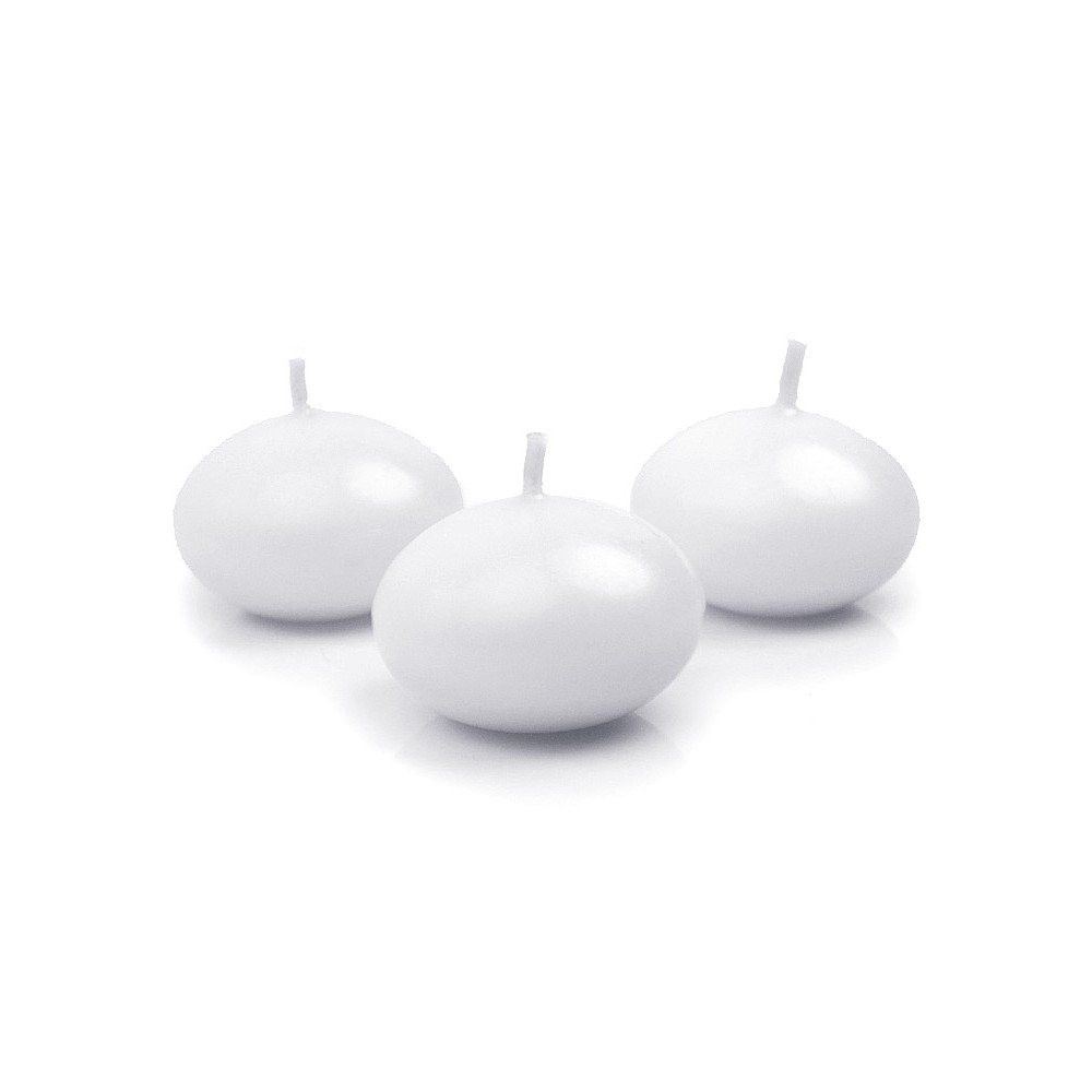 Disque de bougie flottante, blanc, 4cm