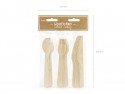 Couverts en bois Woodland, 16cm