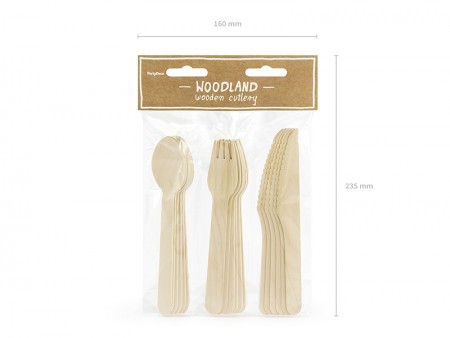 Couverts en bois Woodland,...