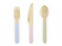 Couverts en bois Assortiment 16cm