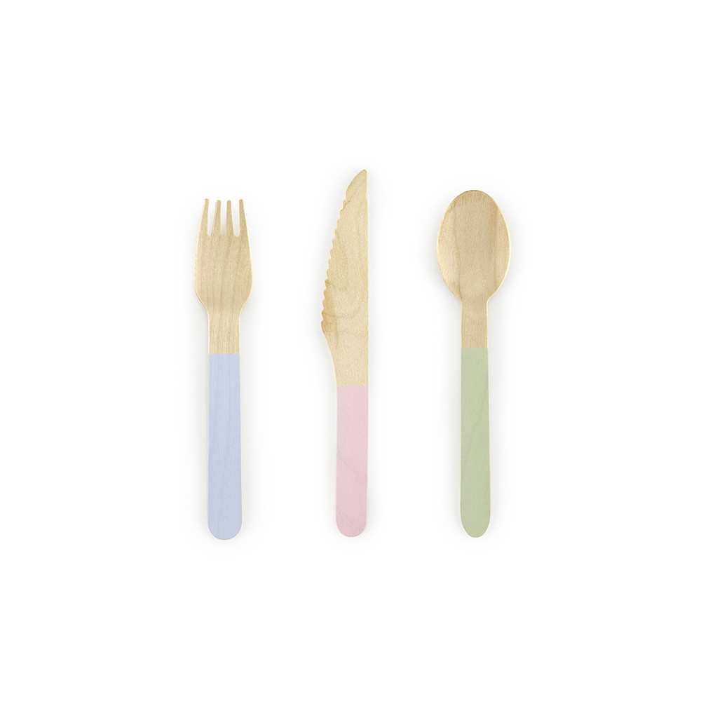 Couverts en bois Assortiment 16cm