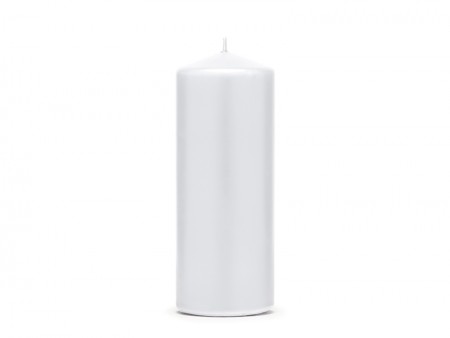 Pilier bougie, mat, blanc,...