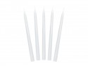 Bougie conique mate, blanc, 24cm