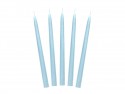 Bougie conique mate, bleu, 24cm