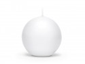Bougie Sphère mate, blanche, 8cm