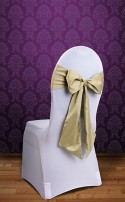 Ceintures de chaise, or clair 0,15 x 2,75 m