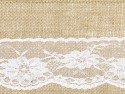 Ceinture de chaise en toile de jute, 15x275cm