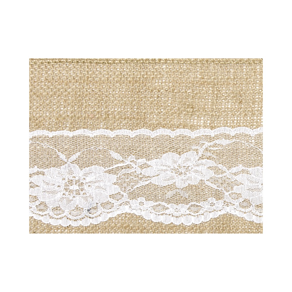 Ceinture de chaise en toile de jute, 15x275cm
