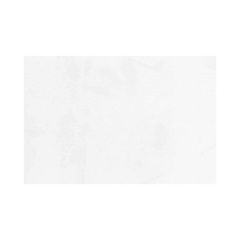 Tulle fin filet, blanc 1,5 x 10m