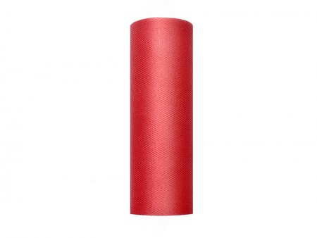 Tulle uni, rouge, 0.15 x 9m