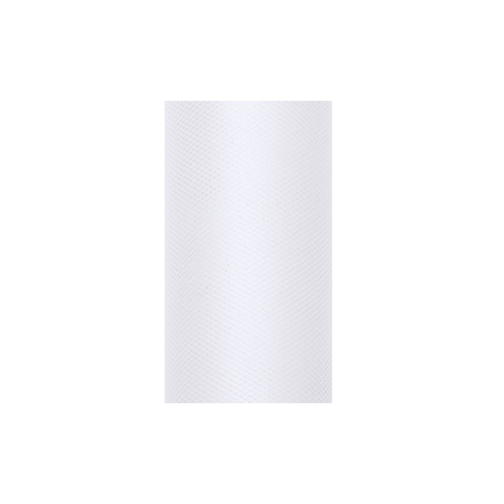 Tulle uni, blanc, 0,15 x 9m