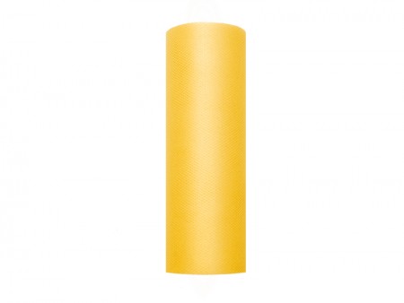 Tulle uni, jaune, 0.15 x 9m