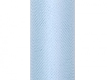 Tulle uni, bleu, 0,15 x 9m