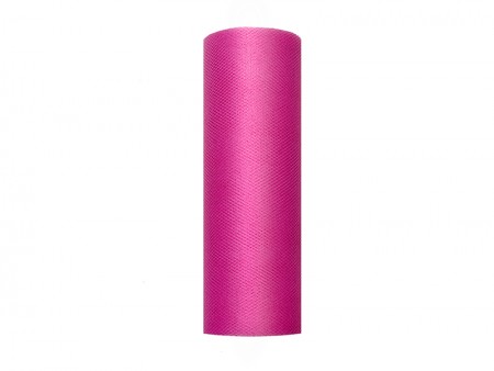 Tulle uni, fuchsia, 0.15 x 9m