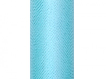 Tulle uni, turquoise, 0.15...