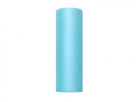 Tulle uni, turquoise, 0.15...