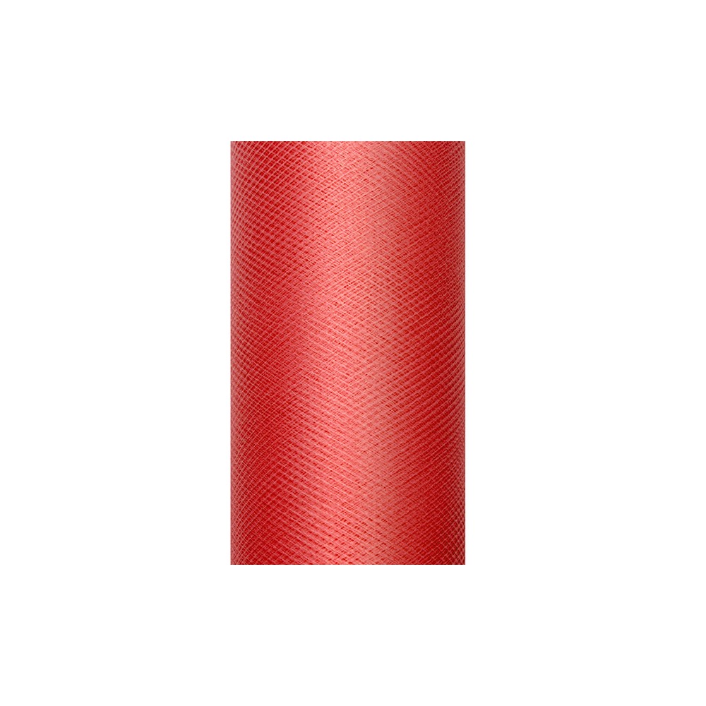 Tulle uni, rouge, 0,3 x 9m