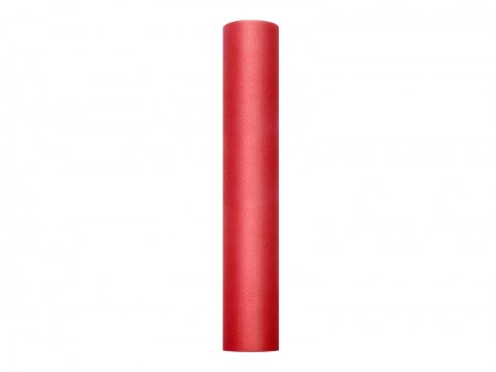 Tulle uni, rouge, 0,3 x 9m
