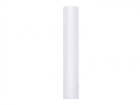 Tulle uni, blanc, 0.3 x 9m