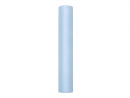 Tulle lisse, bleu, 3 x 9m, 0