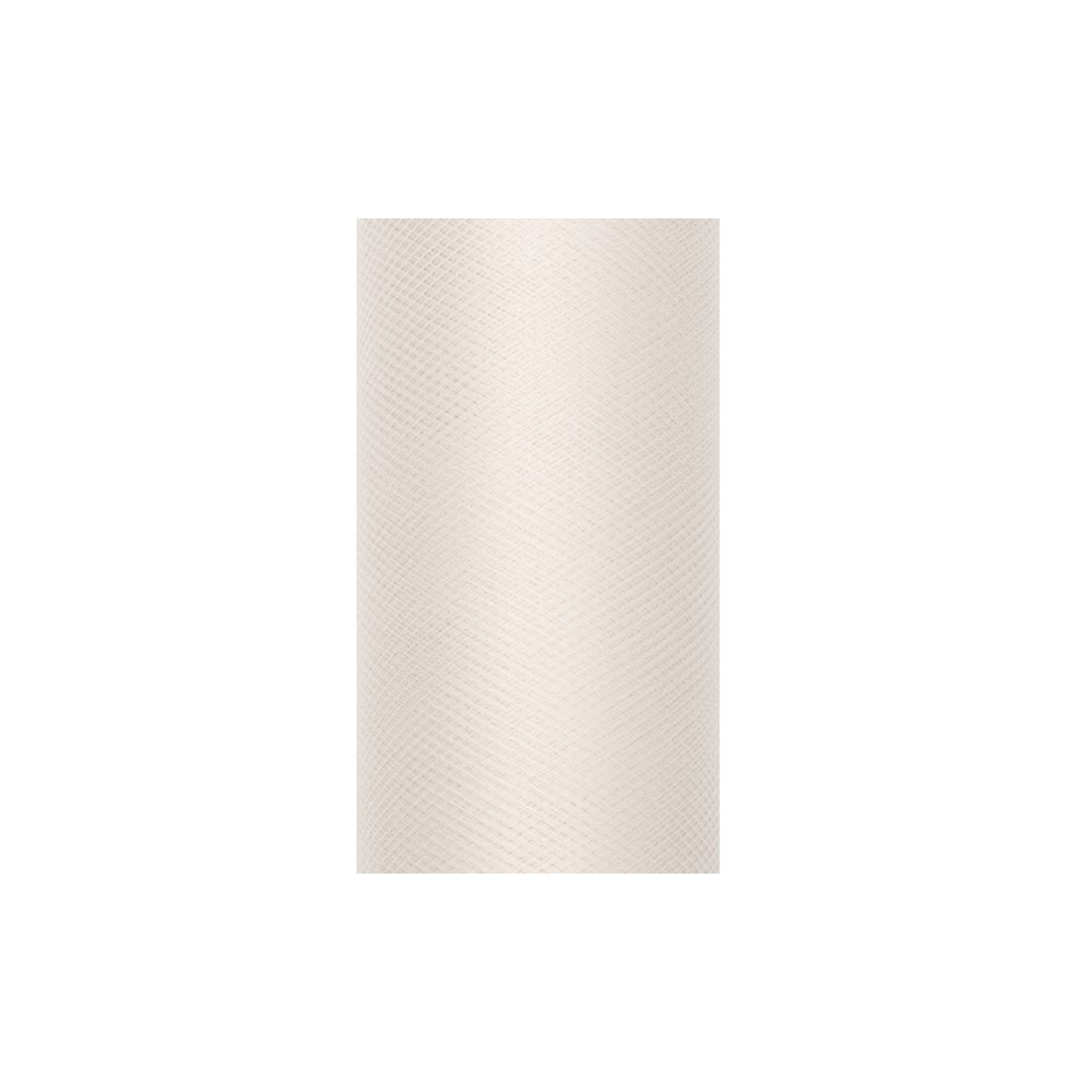 Tulle uni, crème, 0,3 x 9m