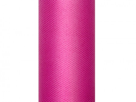 Tulle uni, fuchsia, 0,3 x 9m