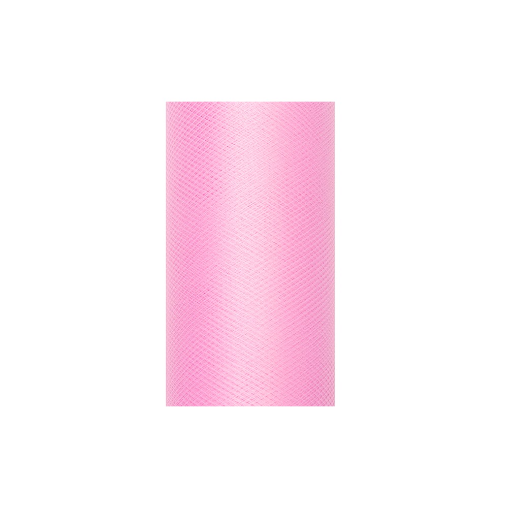 Tulle uni, rose clair, 0,3 x 9m