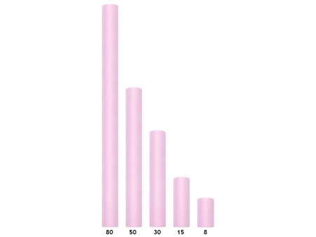 Tulle uni, rose clair, 0,30...