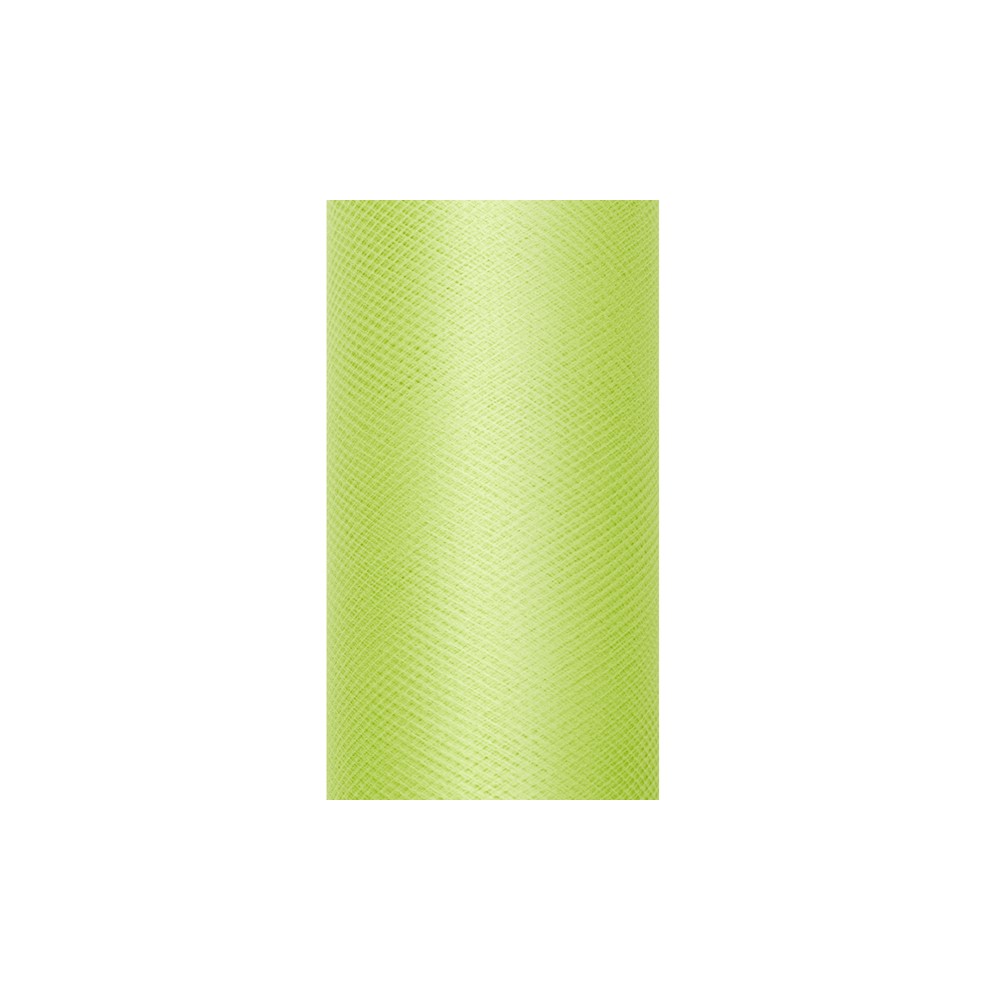 Tulle uni, vert clair, 0,3 x 9m
