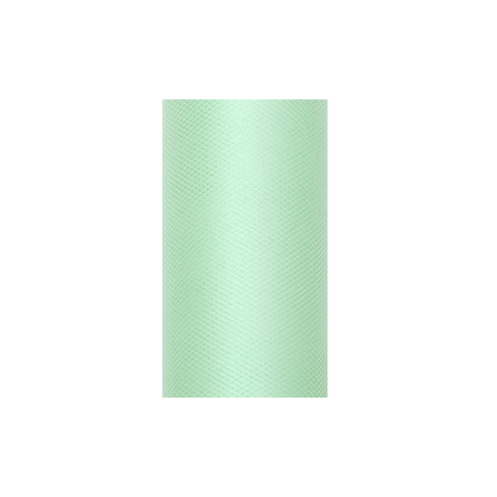 Tulle uni, menthe, 0,3 x 9m