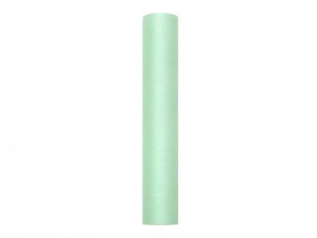 Tulle uni, menthe, 0,3 x 9m