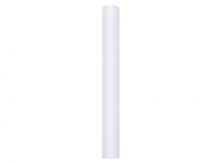 Tulle uni, blanc, 0,5 x 9m